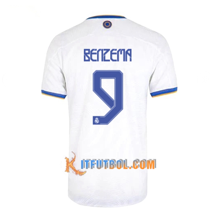 Camiseta Futbol Real Madrid (Benzema 9) Titular 2021/2022