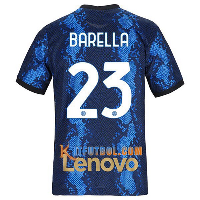 Camiseta Futbol Inter Milan (BARELLA 23) Titular 2021/2022