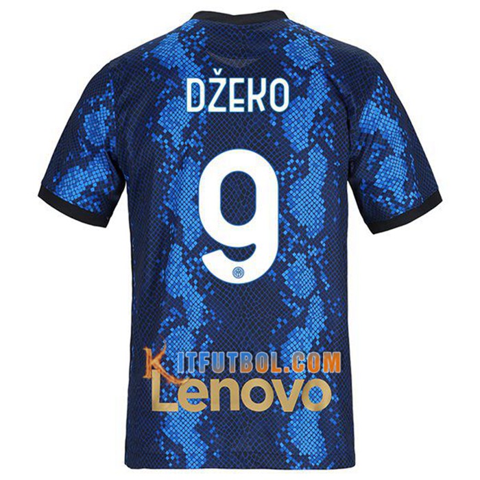 Camiseta Futbol Inter Milan (DZEKO 9) Titular 2021/2022