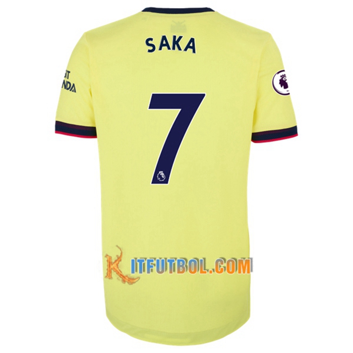 Camiseta Futbol FC Arsenal (Bukayo Saka 7) Alternativo 2021/2022