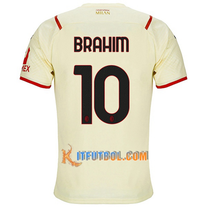 Camiseta Futbol AC Milan (BRAHIM 10) Alternativo 2021/2022