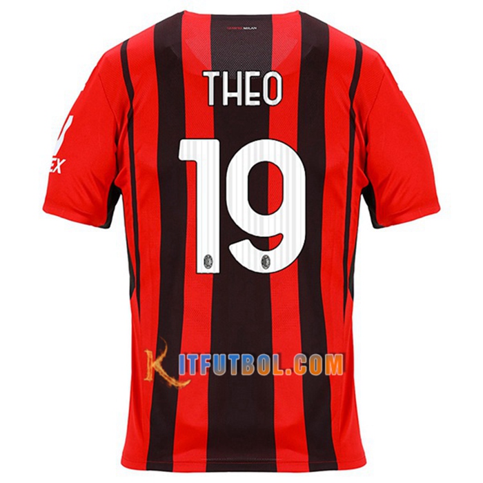Camiseta Futbol AC Milan (THEO 19) Titular 2021/2022