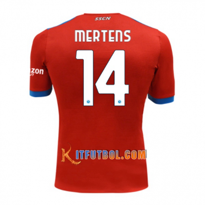 Camiseta Futbol SSC Napoli (MERTENS 14) Tercero 2021/2022