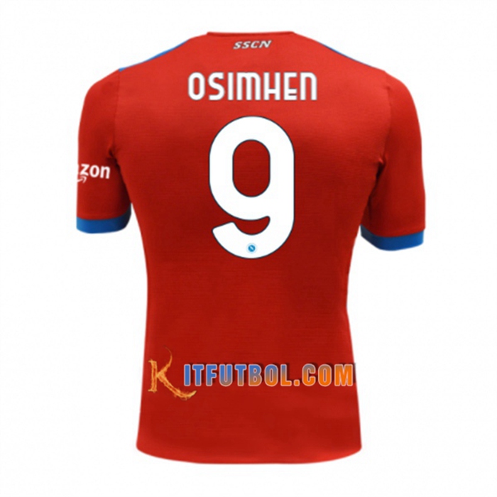 Camiseta Futbol SSC Napoli (OSIMHEN 9) Tercero 2021/2022