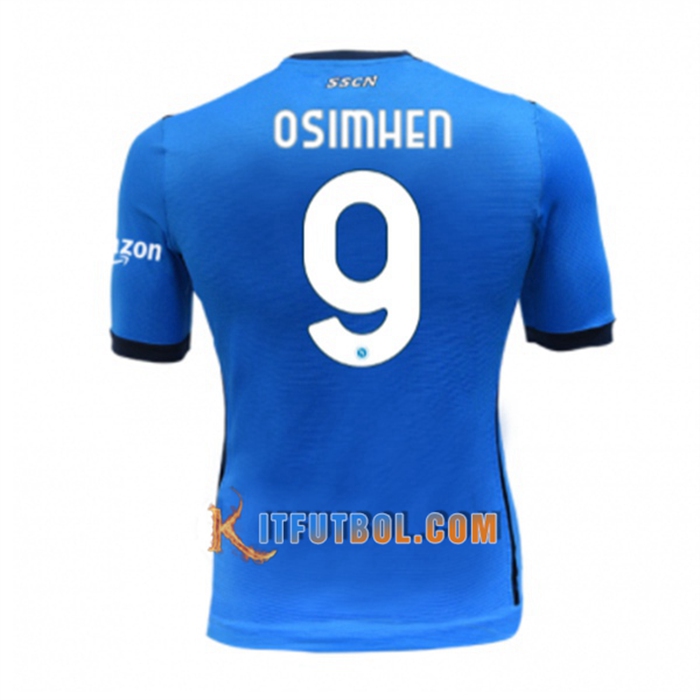 Camiseta Futbol SSC Napoli (OSIMHEN 9) Titular 2021/2022
