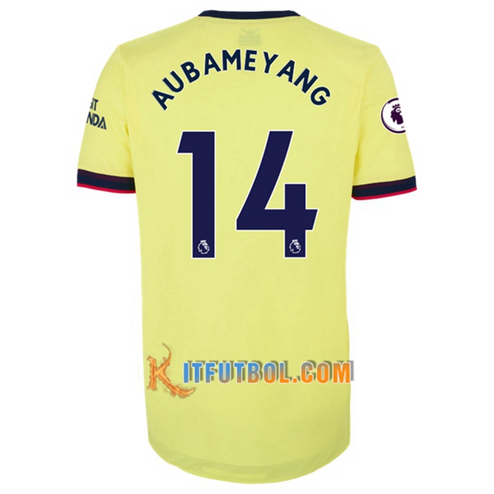 Camiseta Futbol FC Arsenal (Pierre-Emerick Aubameyang 14) Alternativo 2021/2022