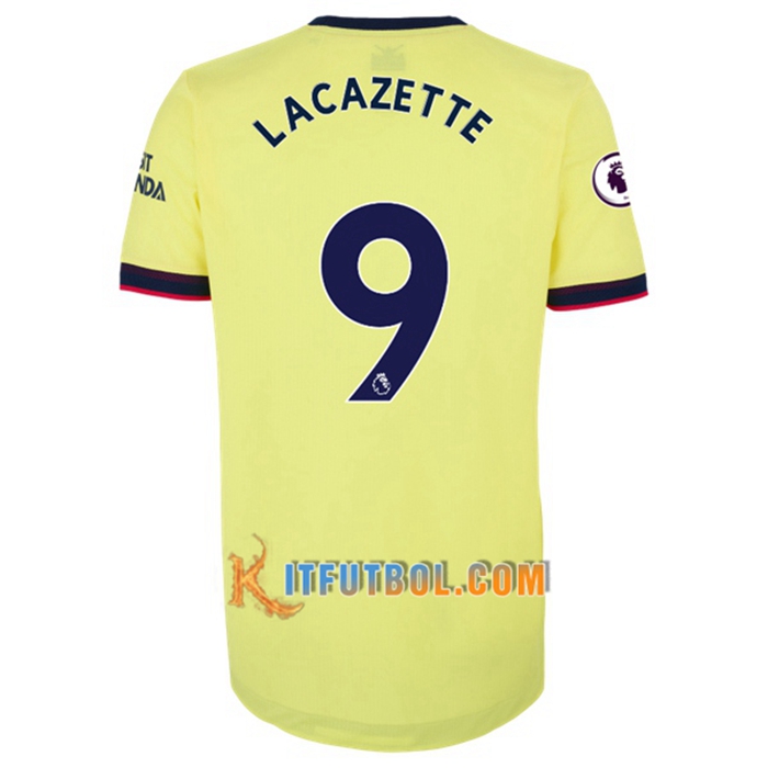 Camiseta Futbol FC Arsenal (Alexandre Lacazette 9) Alternativo 2021/2022