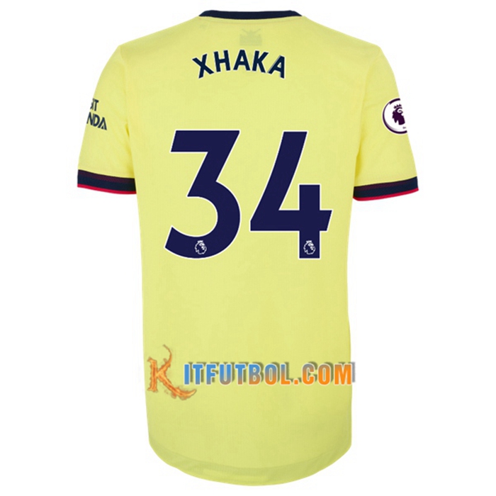 Camiseta Futbol FC Arsenal (Granit Xhaka 34) Alternativo 2021/2022