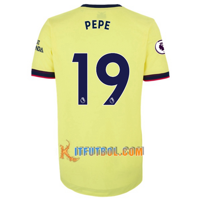 Camiseta Futbol FC Arsenal (Nicolas Pepe 19) Alternativo 2021/2022