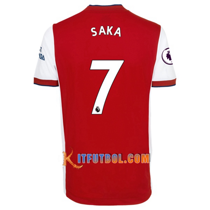 Camiseta Futbol FC Arsenal (Bukayo Saka 7) Titular 2021/2022