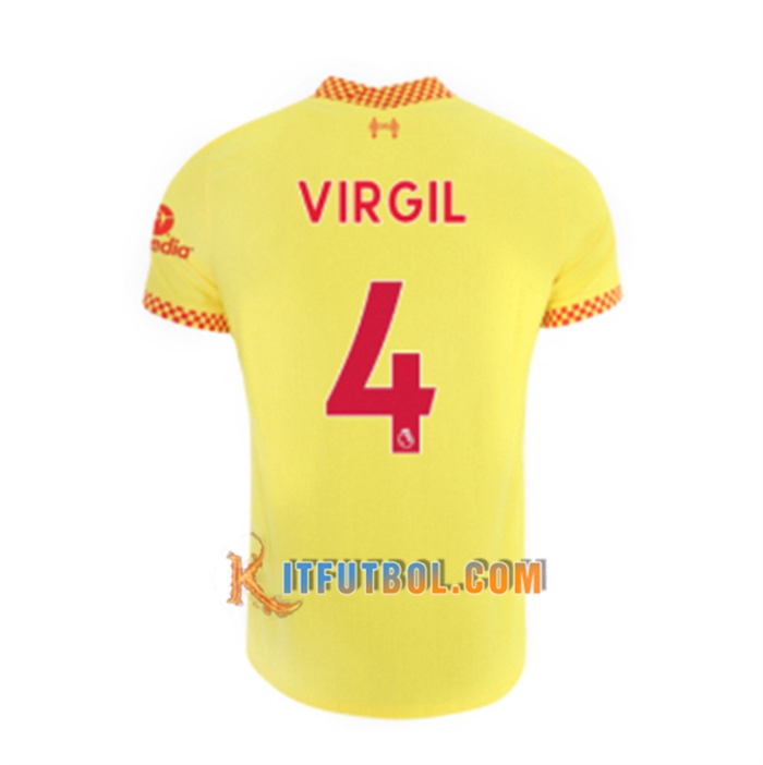 Camiseta Futbol FC Liverpool (Virgil 4) Tercero 2021/2022
