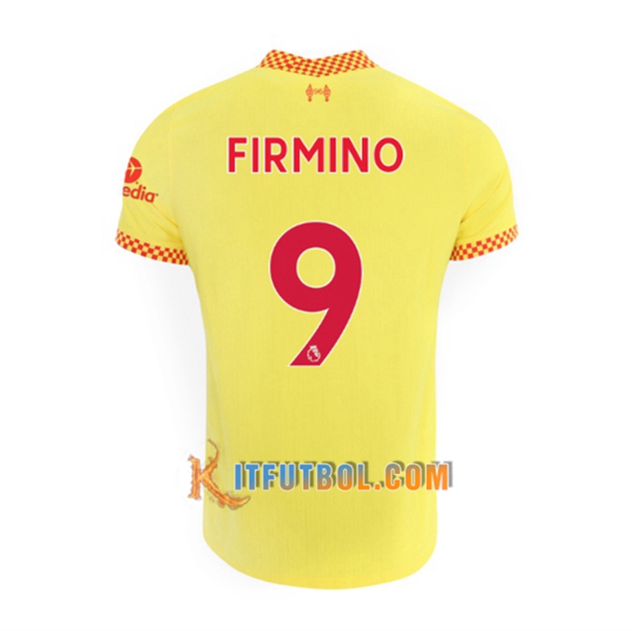 Camiseta Futbol FC Liverpool (Roberto Firmino 9) Tercero 2021/2022