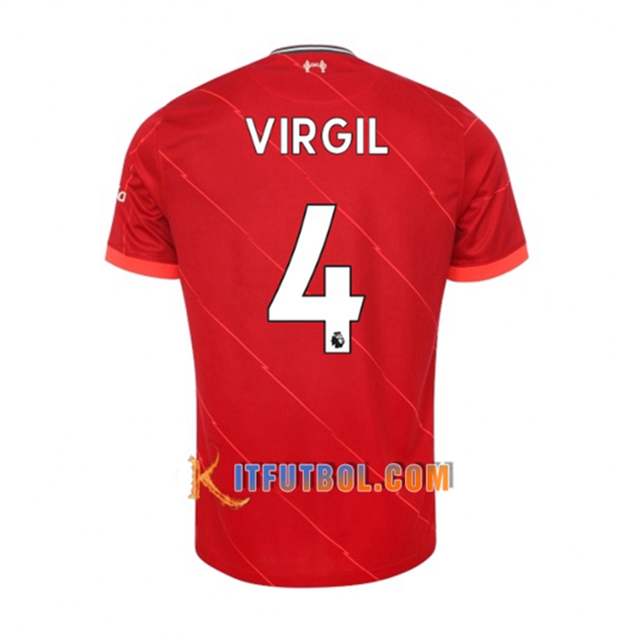 Camiseta Futbol FC Liverpool (Virgil 4) Titular 2021/2022