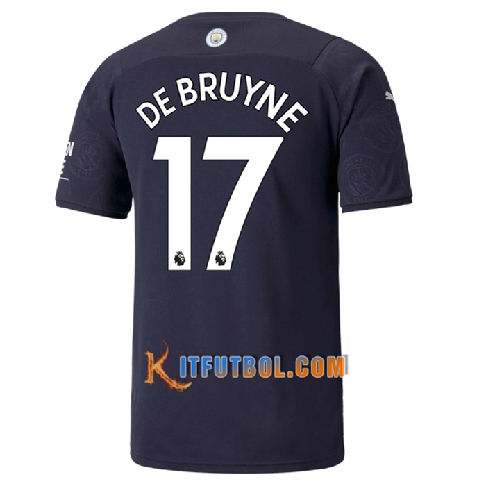 Camiseta Futbol Manchester City (DEBRUYNE 17) Tercero 2021/2022