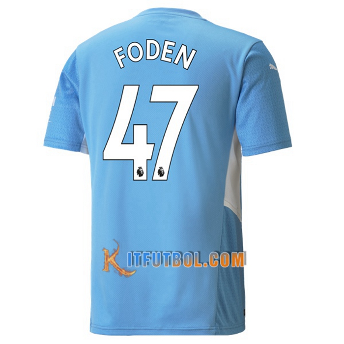 Camiseta Futbol Manchester City (FODEN 47) Titular 2021/2022