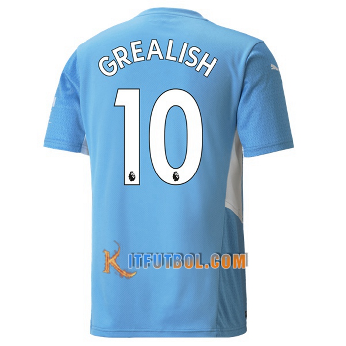 Camiseta Futbol Manchester City (GREALISH 10) Titular 2021/2022