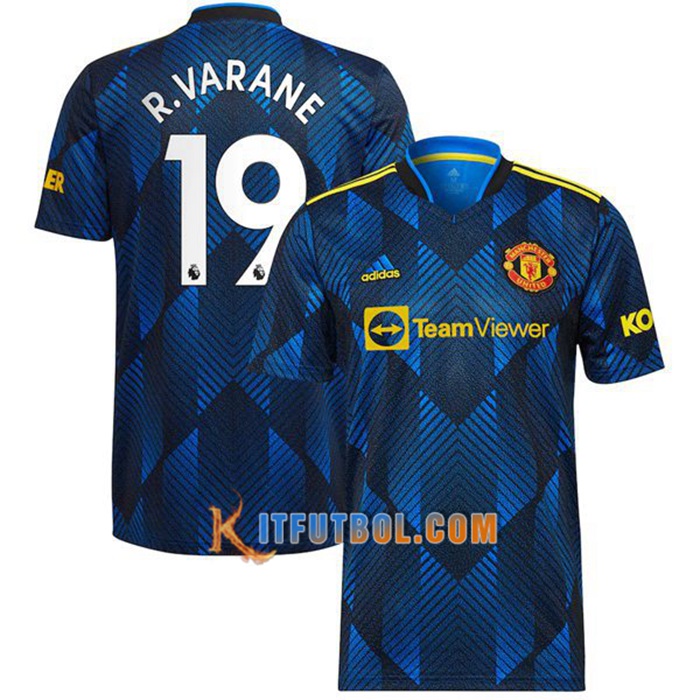 Camiseta Futbol Manchester United (R.Varane 19) Tercero 2021/2022