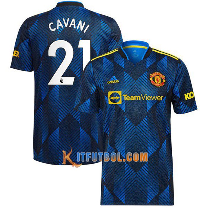 Camiseta Futbol Manchester United (Cavani 21) Tercero 2021/2022