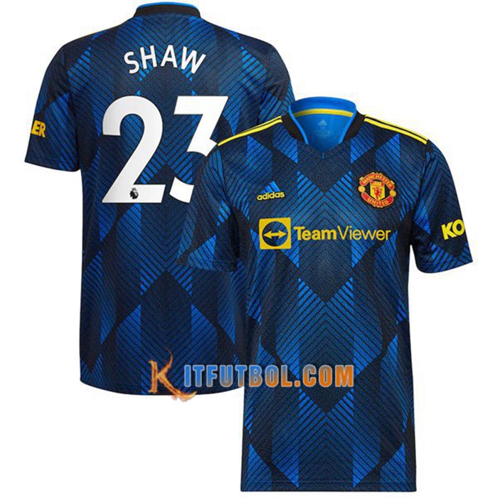 Camiseta Futbol Manchester United (Shaw 23) Tercero 2021/2022