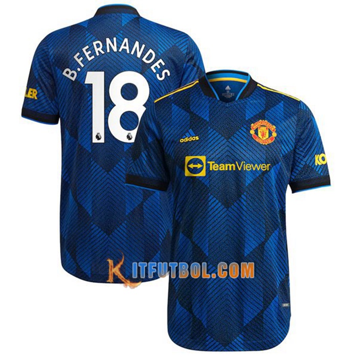 Camiseta Futbol Manchester United (B.Fernandes 18) Tercero 2021/2022