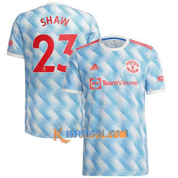 Camiseta Futbol Manchester United (Shaw 23) Alternativo 2021/2022