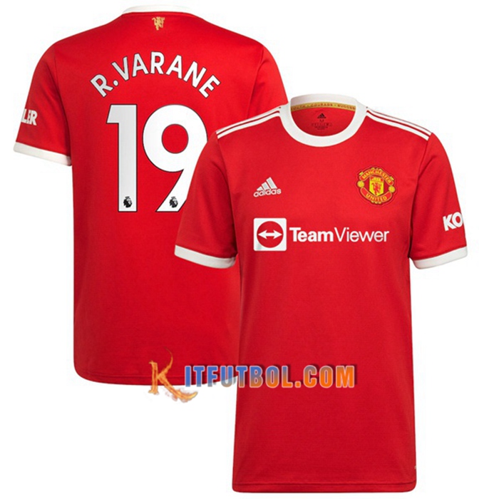 Camiseta Futbol Manchester United (R.Varane 19) Titular 2021/2022