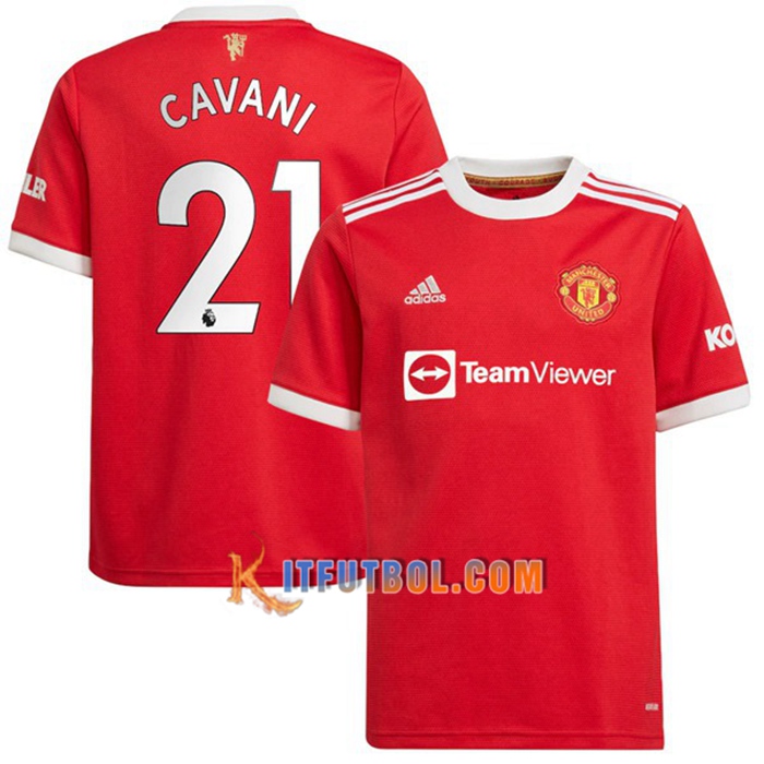 Camiseta Futbol Manchester United (Cavani 21) Titular 2021/2022