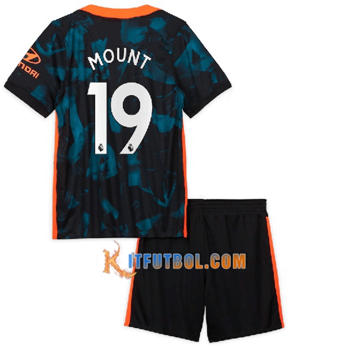 Camiseta Futbol FC Chelsea (Mount 19) Ninos Tercero 2021/2022