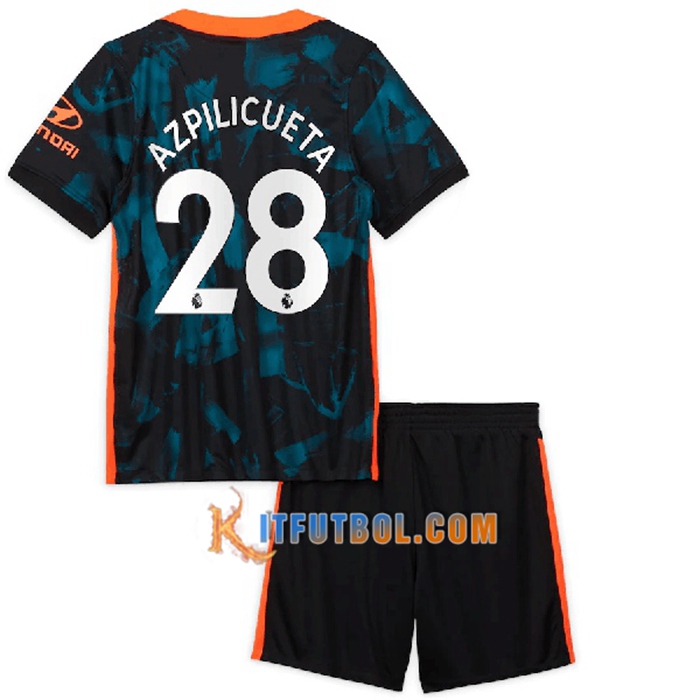 Camiseta Futbol FC Chelsea (Azpilicueta 28) Ninos Tercero 2021/2022