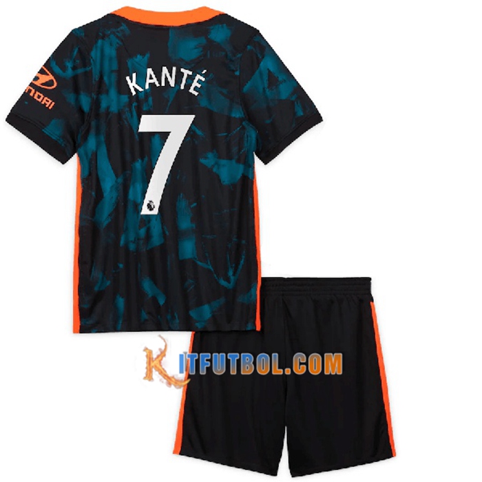 Camiseta Futbol FC Chelsea (Kante 7) Ninos Tercero 2021/2022