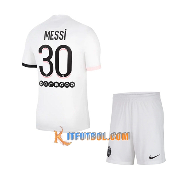 Camiseta Futbol Jordan PSG (Messi 30) Ninos Alternativo 2021/2022