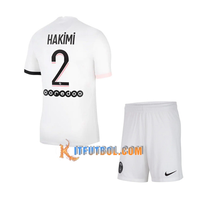Camiseta Futbol Jordan PSG (Hakimi 2) Ninos Alternativo 2021/2022
