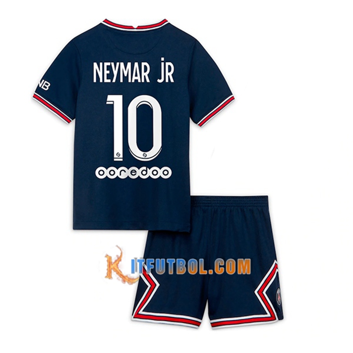 Camiseta Futbol Jordan PSG (Neymar Jr 10) Ninos Titular 2021/2022