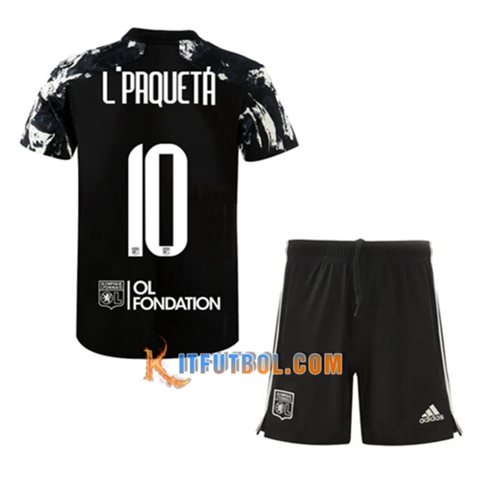 Camiseta Futbol Lyon (L.PAQUEYA 10) Ninos Tercero 2021/2022