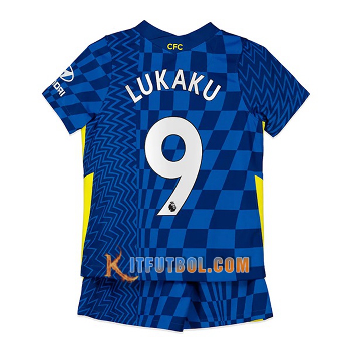 Camiseta Futbol FC Chelsea (Lukaku 9) Ninos Titular 2021/2022