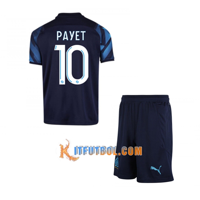 Camiseta Futbol Marsella OM (PAYET 10) Ninos Alternativo 2021/2022