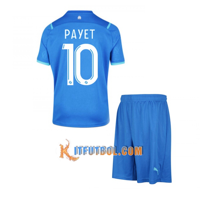 Camiseta Futbol Marsella OM (PAYET 10) Ninos Titular 2021/2022