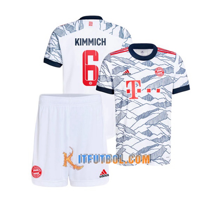 Camiseta Futbol Bayern Munich (Kimmich 6) Ninos Tercero 2021/2022