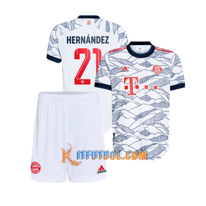 Camiseta Futbol Bayern Munich (Hernandez 21) Ninos Tercero 2021/2022