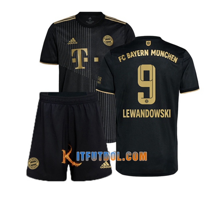 Camiseta Futbol Bayern Munich (Lewandowski 9) Ninos Alternativo 2021/2022