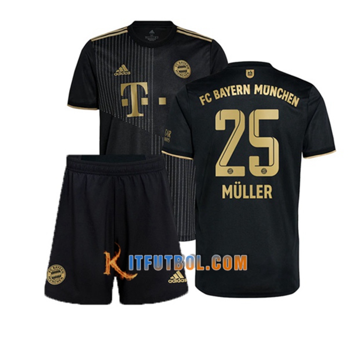 Camiseta Futbol Bayern Munich (Muller 25) Ninos Alternativo 2021/2022