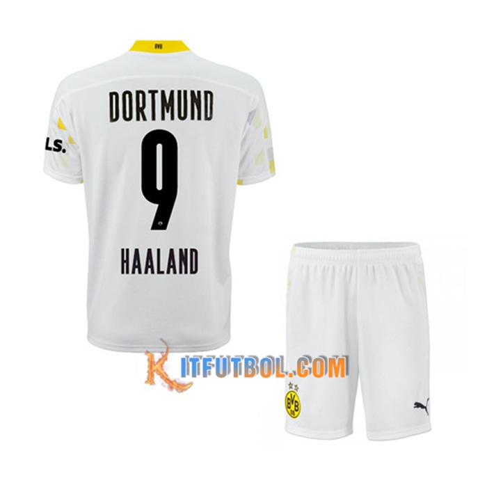 Camiseta Futbol Dortmund BVB (Haaland 9) Ninos Tercero 2021/2022