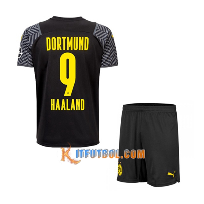 Camiseta Futbol Dortmund BVB (Haaland 9) Ninos Alternativo 2021/2022