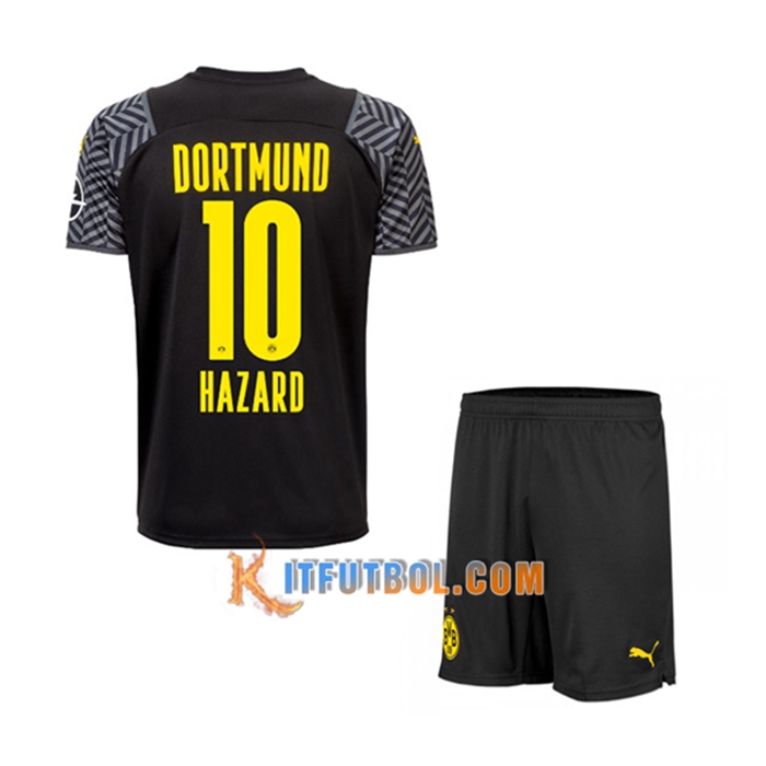 Camiseta Futbol Dortmund BVB (Hazard 10) Ninos Alternativo 2021/2022