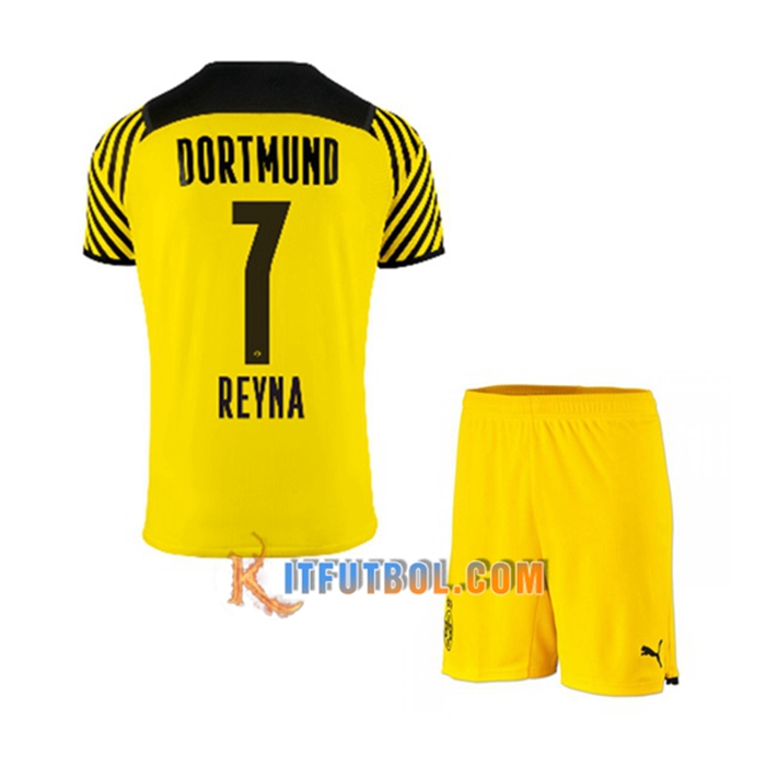 Camiseta Futbol Dortmund BVB (Reyna 7) Ninos Titular 2021/2022