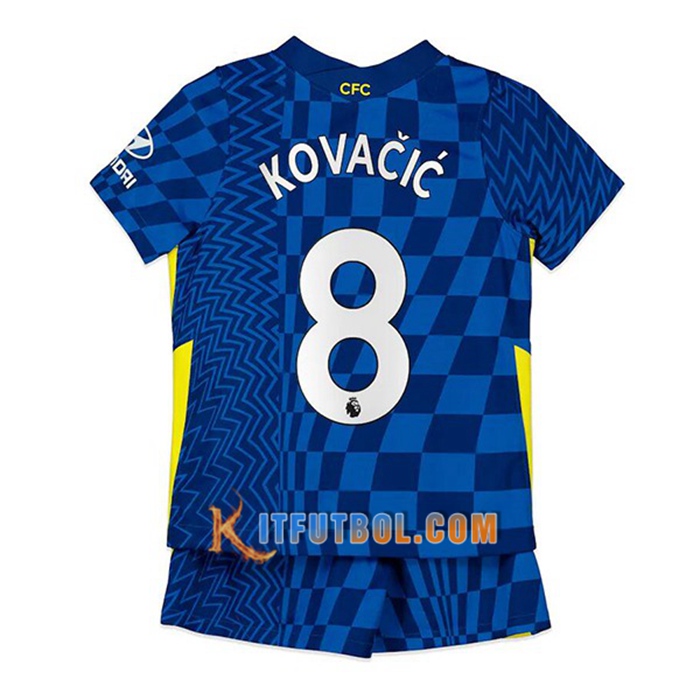 Camiseta Futbol FC Chelsea (Kovacic 8) Ninos Titular 2021/2022