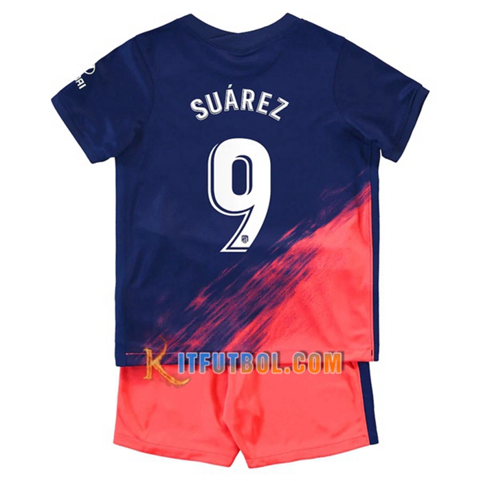Camiseta Futbol Atletico Madrid (Suarez 9) Ninos Alternativo 2021/2022