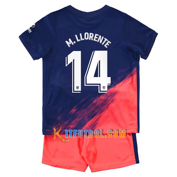 Camiseta Futbol Atletico Madrid (M. Llorente 14) Ninos Alternativo 2021/2022