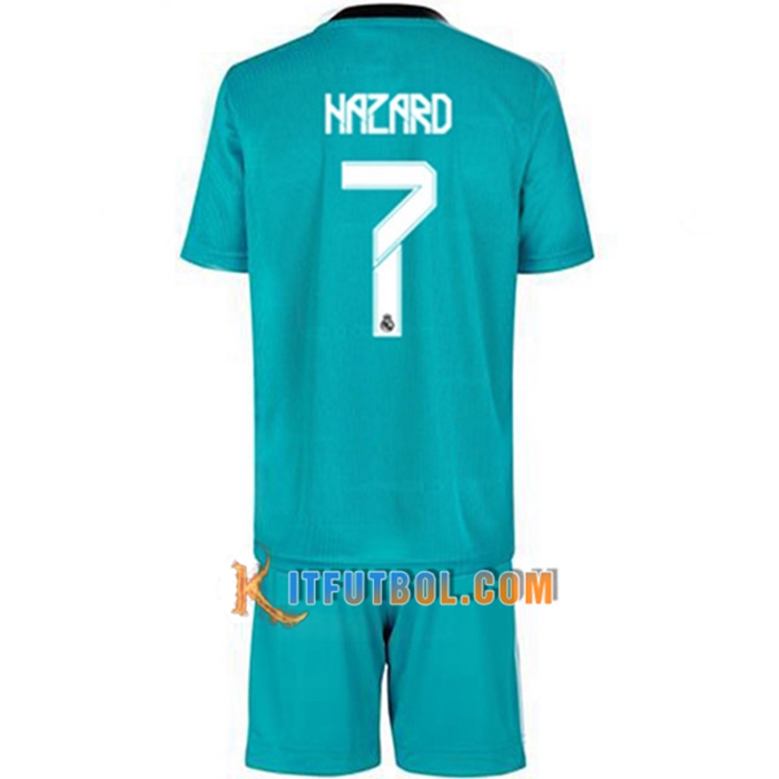 Camiseta Futbol Real Madrid (Hazard 7) Ninos Tercero 2021/2022