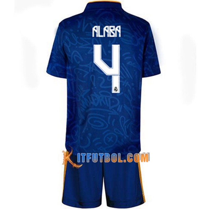 Camiseta Futbol Real Madrid (Alaba 4) Ninos Alternativo 2021/2022